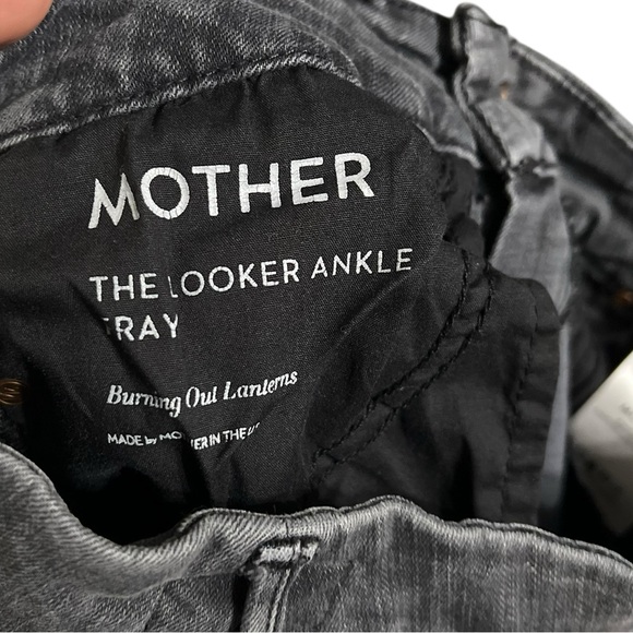 MOTHER The Looker Ankle Fray Distressed Burning Out Lanterns Jeans - Picture 9 of 11